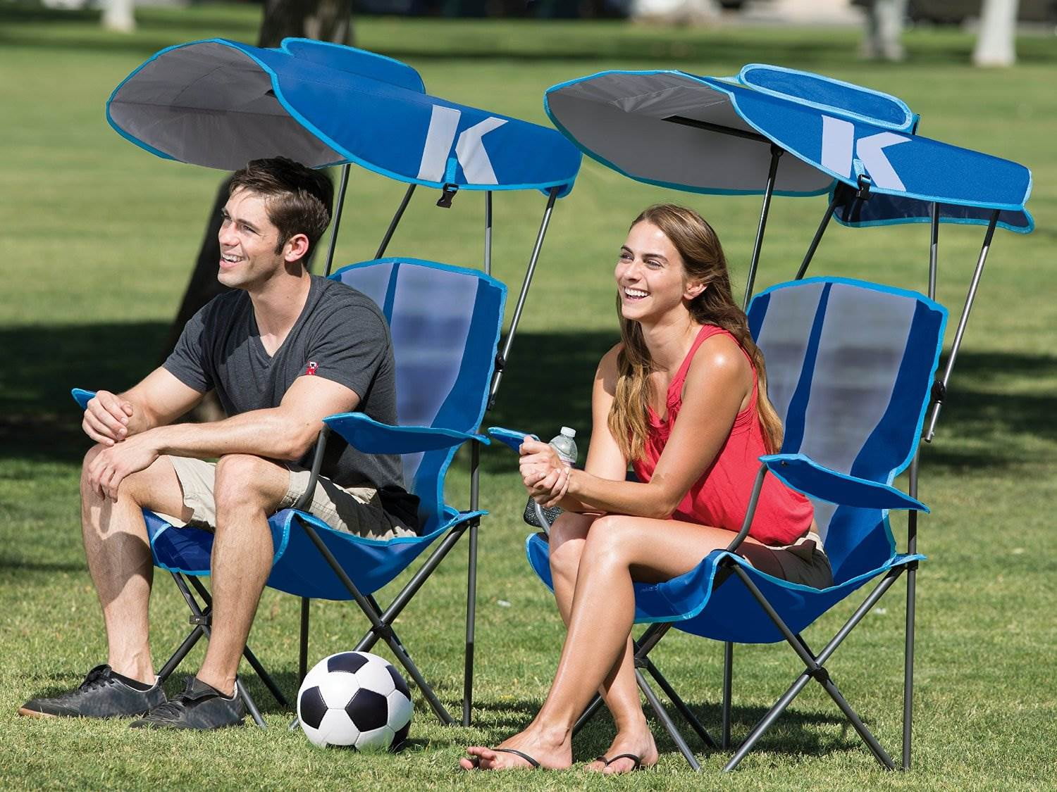 folding lawn chair with umbrella