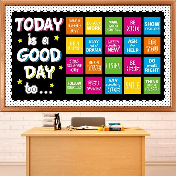 Inspirational Bulletin Board Set Motivational Back to School Classroom Decorations Today Is A Good Day Quotes Bulletin Board Positive Cutout for Teacher Student Classroom School Office Wall Decor