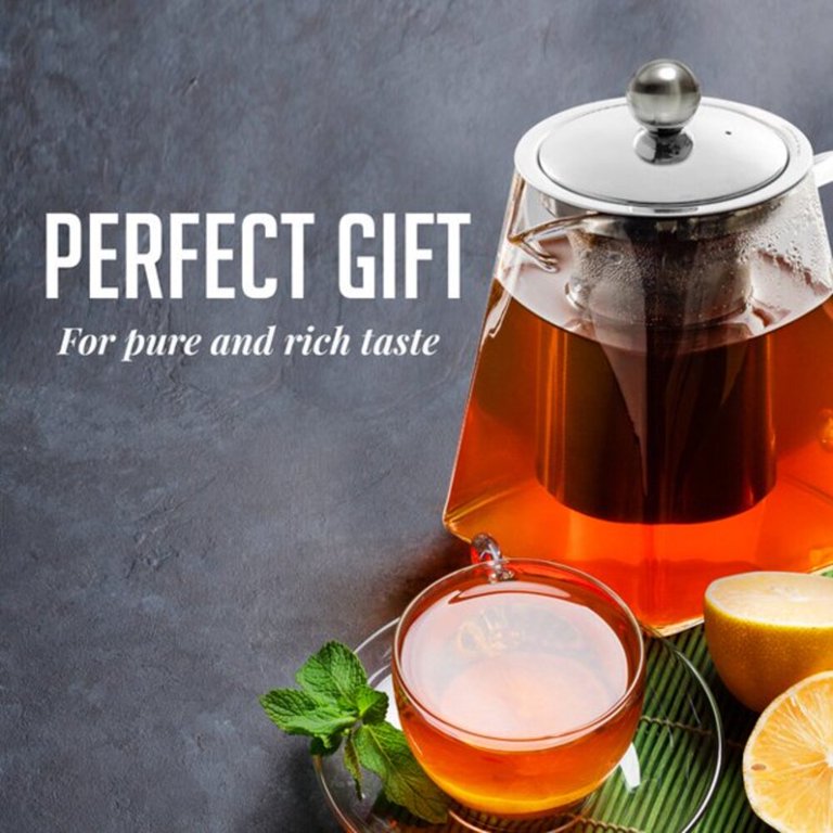 Glass Teapot & Kettle w/ Infuser 1.4L