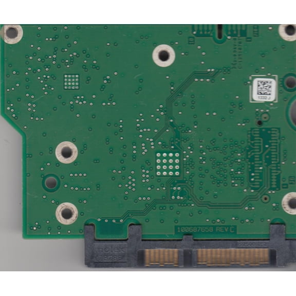 ST2000VN000, 1H3164-500, SC42, 1332 J, Seagate SATA 3.5 PCB