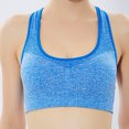 thumbnail image 5 of Womens Sports Bras Traceless Sports Bra With A Beautiful Back Yoga Sleep Fitness Style Underwear Bra Sport Bras for Women Blue M, 5 of 6