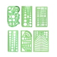 thumbnail image 1 of Methold 1 Juego de plantillas circulares, suministros de arte portátiles, herramientas profesionales, plantillas llamativas duraderas para pinturas Tipo 3, 1 of 6