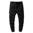 thumbnail image 1 of WEAIXIMIUNG Men's Pants 30X34 Cargo Men's Autumn Workwear Pants Solid Colour Sweatshirt Casual Pants Drawstring Drawstring Drawstring Trousers, 1 of 3