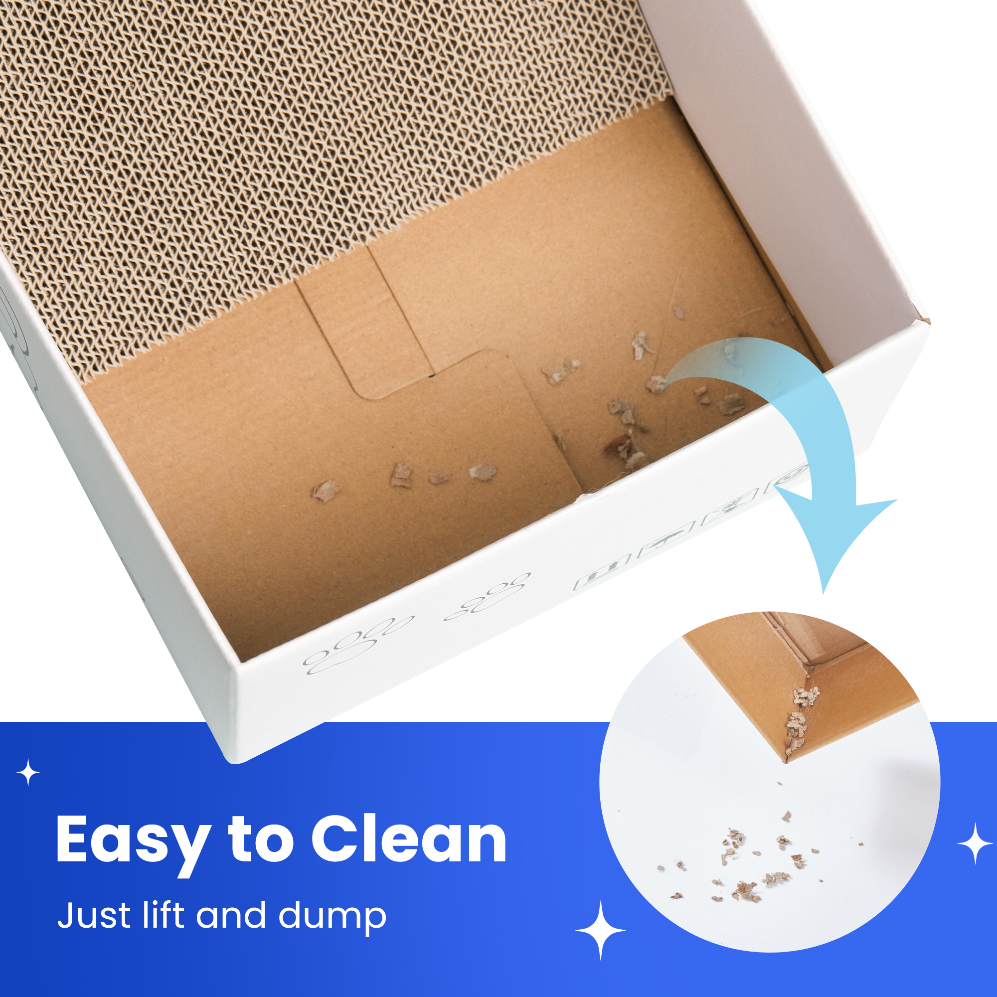 MWPO 5 Pack Cat Scratcher Reversible Corrugated Cardboard photo 3
