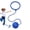 Blue, variant on Skip Ball Ankle Toy, Soft Children Rotating Jump Ring, Fun Ankle Skip Ball for Kids, Soft Jumping Ring Rotating Single Leg Swing, Skips Sports Toy, for Camping Garden Backyard Beach