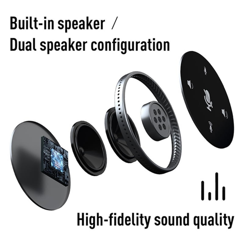 USB Conference Microphone with Speaker, Dual Channel Omnidirectional Speakerphone Computer Mic with 360 ° Voice Pickup