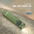 thumbnail image 3 of OLIGHT Arkfeld UV Rechargeable EDC Flashlight 1000 Lumens with 365nm UV Light for Outdoors, Emergency, Working, Pet Urine Detection (Cool White Light: 5700~6700K)(OD Green), 3 of 10