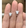 thumbnail image 4 of Cubic Zirconia Small Hoop Earrings 925 Sterling Silver Plated Hypoallergenic CZ Mouse Cute Cartilage Huggie Hoops for Women 16G Piercing Ear Stud, 4 of 6