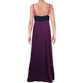 thumbnail image 2 of Jill Jill Stuart Womens Vneck Colorblock Dress Viola/Deep Violet/Deep Iris 10, 2 of 2