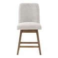 thumbnail image 4 of Finley 26" Swivel Counter Stool 2-Pack in Parchment Beige Fabric, 4 of 9