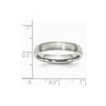 thumbnail image 6 of Solid Stainless Steel 4mm Matte Brushed Finish Plain Classic Wedding Band Ring Comfort-Fit Size 9.5, 6 of 7