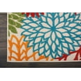 thumbnail image 4 of Nourison Aloha Indoor/Outdoor Tropical Floral Green 2'3" x 8' Area Rug, (8' Runner), 4 of 5