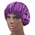 thumbnail image 1 of Gorro de dormir de satén suave KPLFUBK, gorro para el pelo, gorro reversible con banda elástica ancha., 1 of 1