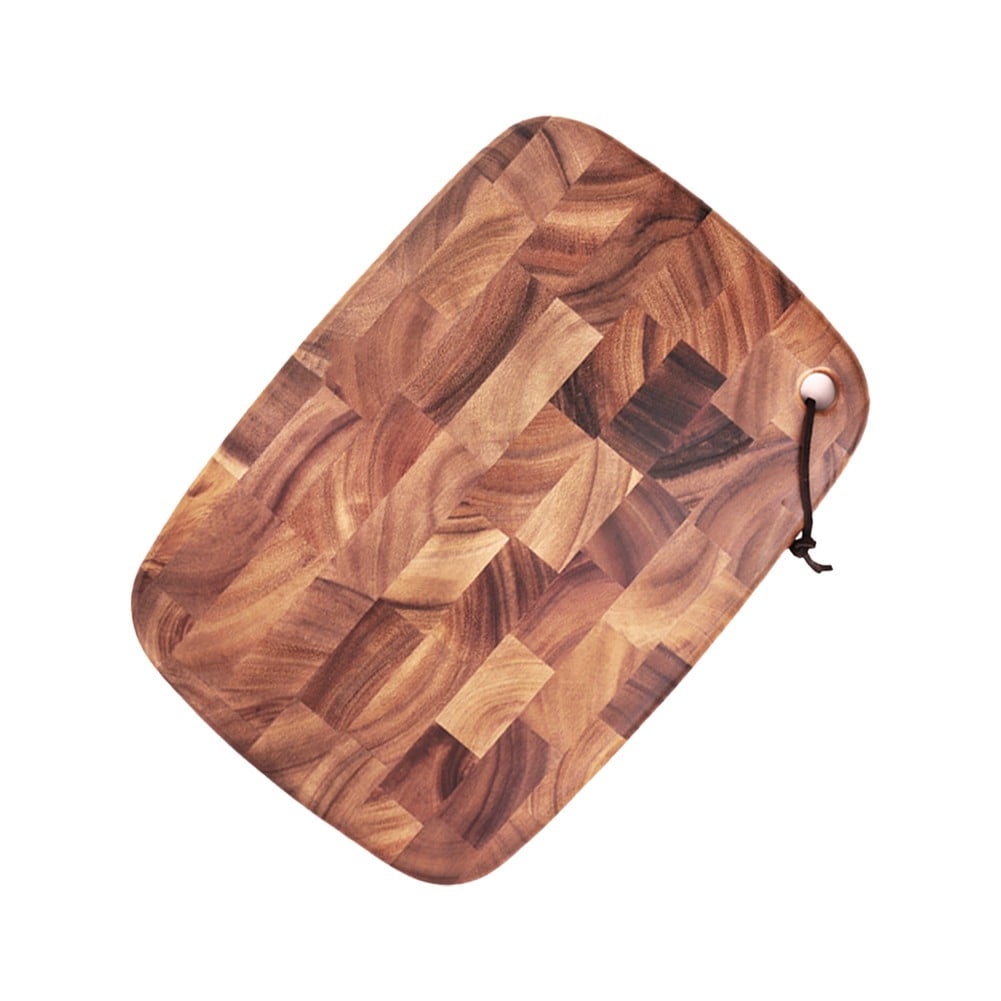 PASILI Acacia Wood Chopping Board-Premium Non-Slip Kitchen Chopping Board With Lanyard