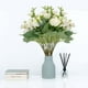 thumbnail image 5 of Ramo de rosas artificiales de seda | Arreglo floral artificial para centro de mesa de decoración del hogar | Decoración de mesas para recepciones de bodas, 5 of 5