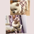 thumbnail image 6 of JANGSLNG Pet Clothes Eye-catching Fashion Plaid Print Pet Vest Soft Comfortable Warm Winter Cat Dog Coat for Cold Weather, 6 of 8