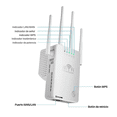 thumbnail image 3 of Amplificador Bloosom Wifi Extensor Rango Repetidor Señal De 4 Antena Blanco, 3 of 4