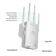 thumbnail image 3 of Amplificador Bloosom Wifi Extensor Rango Repetidor Señal De 4 Antena Blanco, 3 of 4