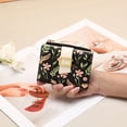 thumbnail image 6 of LOUEBICA Small Wallets for Women Bifold Vegan Leather Wallet RFID Blocking Floral Pattern Card Holder with Zipper Pocket, 6 of 7