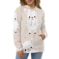 thumbnail image 4 of Cute Llama Pattern Background 3d Sweatshirts Hoodie Fashion Casual Personality Men's Women Street Hoodie Pullovers Long Sleeve Comfortable Top, 4 of 6