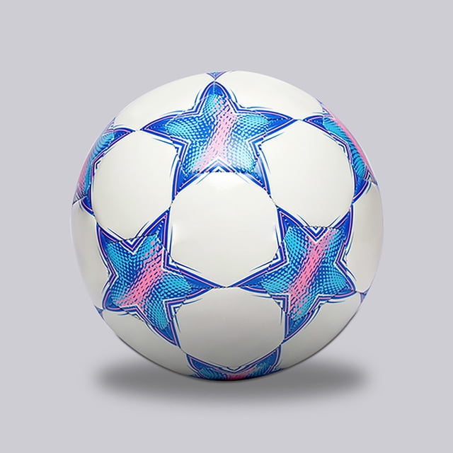 Balón de fútbol deportivo reflectante de PU brillante con bomba para entrenamientos y juegos nocturnos