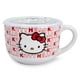 thumbnail image 2 of Taza de sopa Sanrio Hello Kitty de cerámica roja, 710 ml, con tapa ventilada, 2 of 7