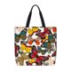 thumbnail image 1 of Fotbe Retro Floral Butterfly Bolsa Tote con Estampado para Mujer, Bolsos con Cremallera, Bolsa de Hombro Casual de Gran Capacidad con Bolsillos Internos, 1 of 7