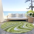 thumbnail image 6 of Addison Rugs Chantille Indoor/Outdoor Transitional Swirls Lime Washable Round Rug, 8' x 8', 6 of 6