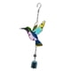 thumbnail image 5 of Campanas de viento grandes de 17'-31' con colibrí y aleteo musical Colibrí azul con campana, 5 of 6