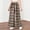 A243 Brown, variant on Girls Plaid Wide Leg Pants Elastic Waist Lightweight Breathable Trousers Relaxed Fit Flowy Culottes Casual Summer Beach Party Wear Tween Big Kids Palazzo Pants