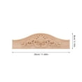 thumbnail image 2 of HIAKDOFT 1Pack Door Pediment for Home Decor Beige Rectangular 11.40X3.14X0.79In, 2 of 8
