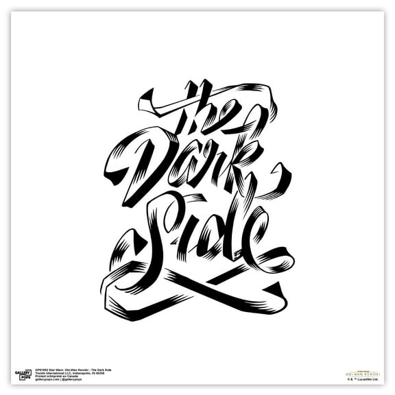 Gallery Pops Star Wars: Obi-Wan Kenobi - The Dark Side Wall Art, Unframed Version, 12" x 12"