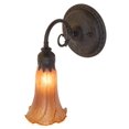 thumbnail image 7 of Meyda Lighting 5.5" Wide Amber Tiffany Pond Lily Wall Sconce, 7 of 7