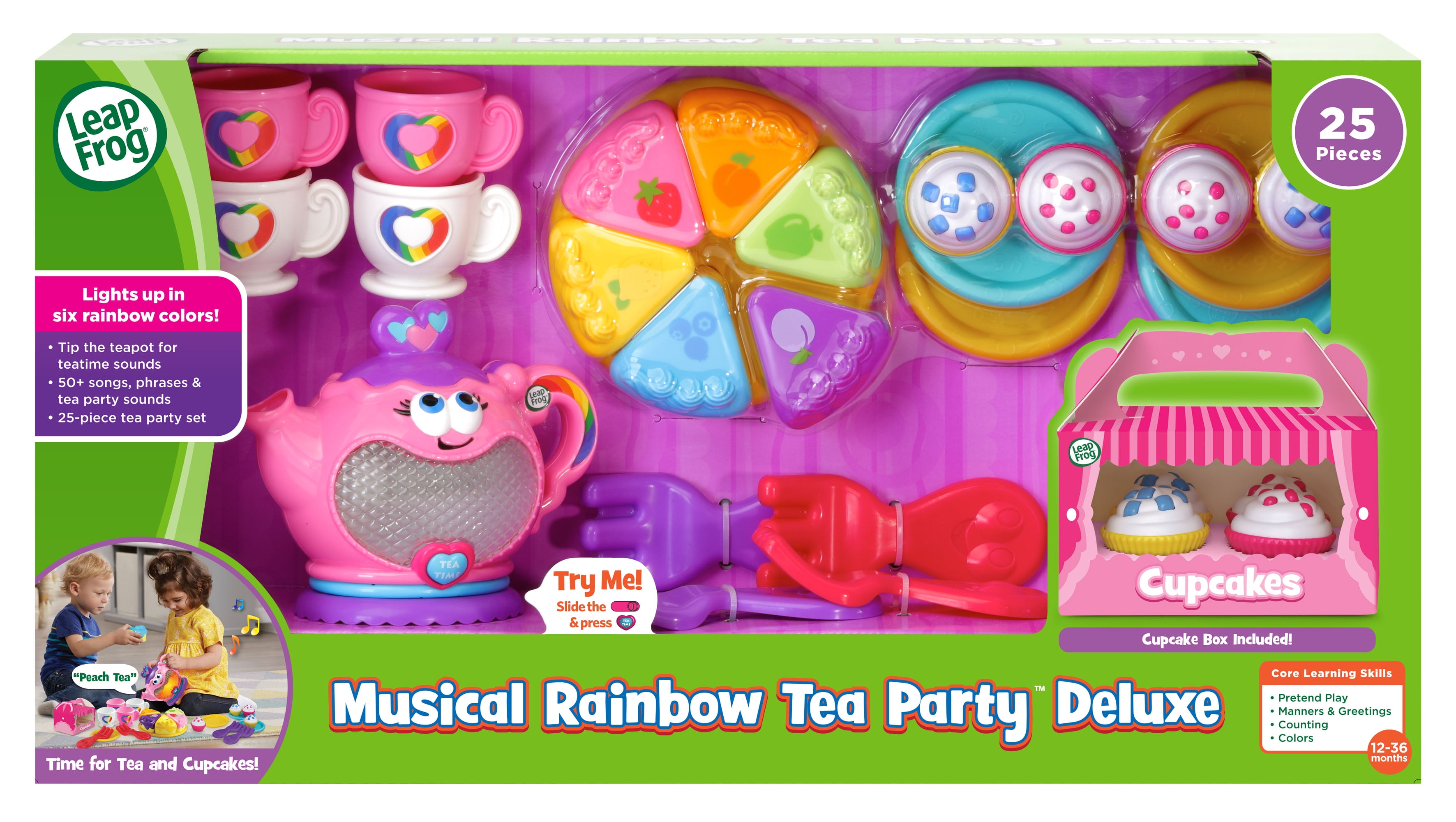 Pink for sale online LeapFrog Musical Rainbow Tea Party Set 