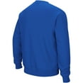 thumbnail image 2 of Men's Colosseum Royal Boise State Broncos Arch & Logo Crew Neck Sweatshirt, 2 of 4