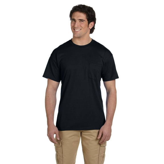 Gildan Dryblend Adult Tee With Pocket , G830 , Black , XX-Large
