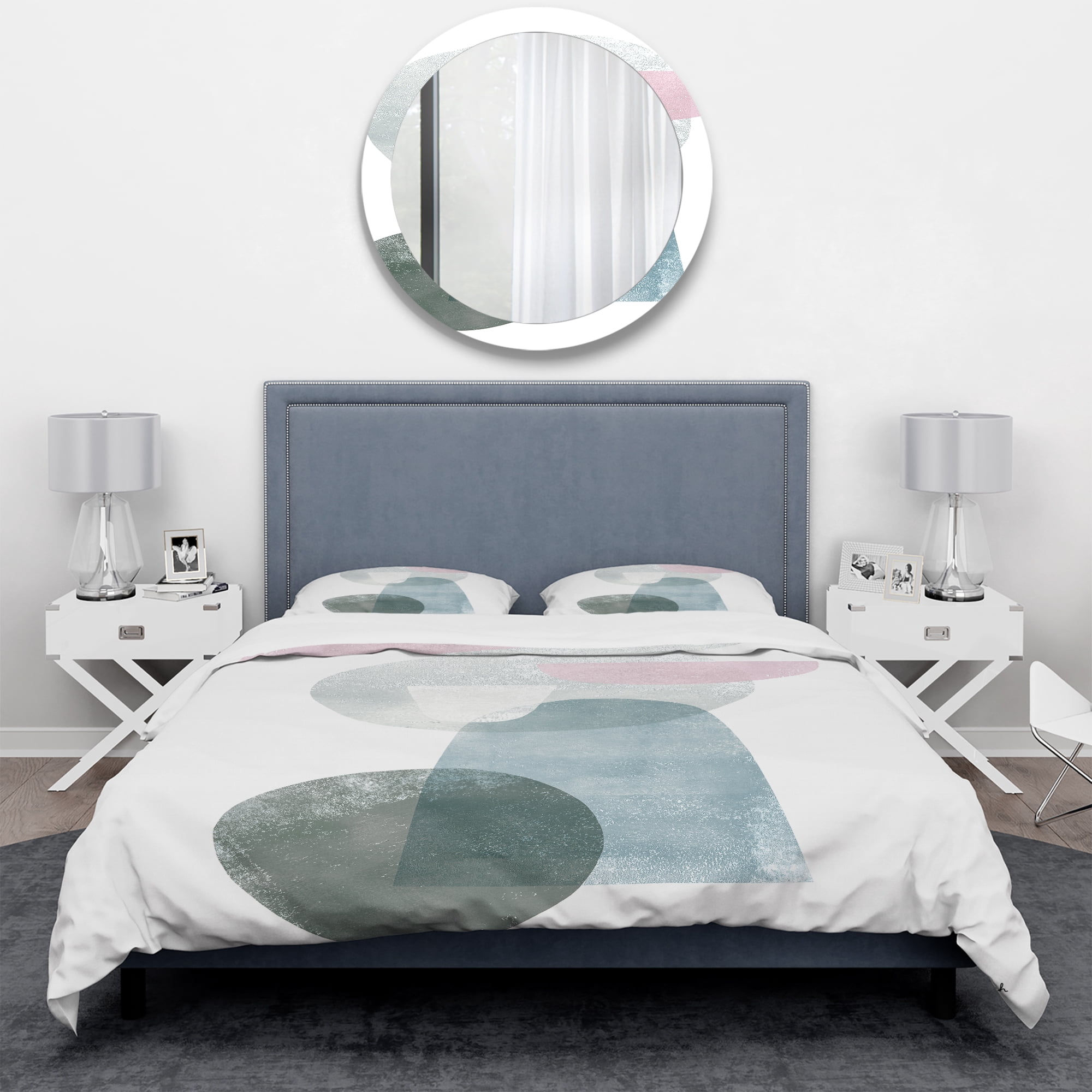 Designart 'Distressed Dream III' Geometric Duvet Cover Set