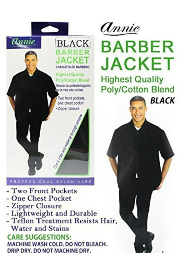 - Barber Jacket X-LARGE BLACK #3952