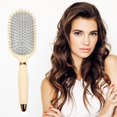 thumbnail image 3 of Air Cushion Comb Cute Comb Anti Static Long Hair Curling Comb Hairdressing Comb, 3 of 6