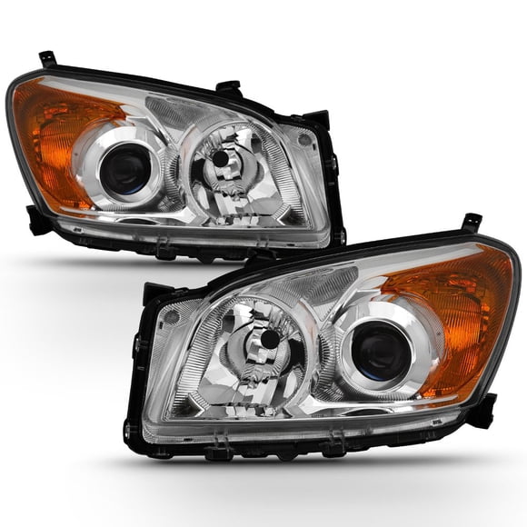 AKKON - For 2009 2010 2011 2012 Toyota RAV4 Clear Headlights Lamps Front Pair Driver Left+ Passenger Right Side