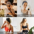thumbnail image 6 of LinYooLi Wide Headbands for Women - Non-Slip Thick Boho Elastic Hair Bands, Stretchy Sweat Headbands for Workout, Running, and Work - 3 Pack, 6 of 6