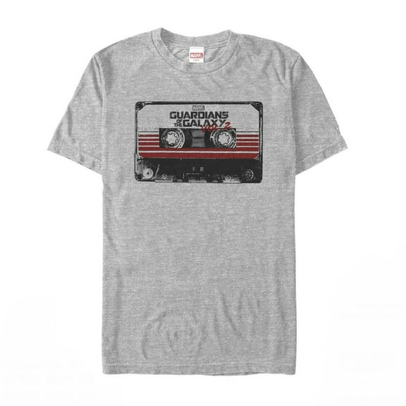 Men's Marvel Guardians of the Galaxy Vol. 2 Cassette  Graphic Tee Athletic Heather Large
