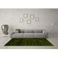 thumbnail image 3 of Ahgly Company Indoor Square Abstract Yellow Modern Area Rugs, 8' Square, 3 of 4