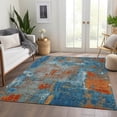 thumbnail image 6 of Addison Rugs Mayfield Premium Machine Washable Transitional Abstract Navy Rectangle Rug, 9' x 12', 6 of 6