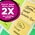 thumbnail image 4 of Post-it Recycled Super Sticky Notes Made with 100% Recycled Paper, 3 in x 3 in, Canary Yellow, 5 Pads, 4 of 12