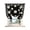 Black, White, Yellow, variant on Grey Spring Floral Tie Up Curtains for Small Windows,Adjustable Rod Pocket Valance 45 Inch Short, Daisy Flowers Elegant Farmhouse Art Window Treatment Balloon Roman Blind Shade, 34" x 45"