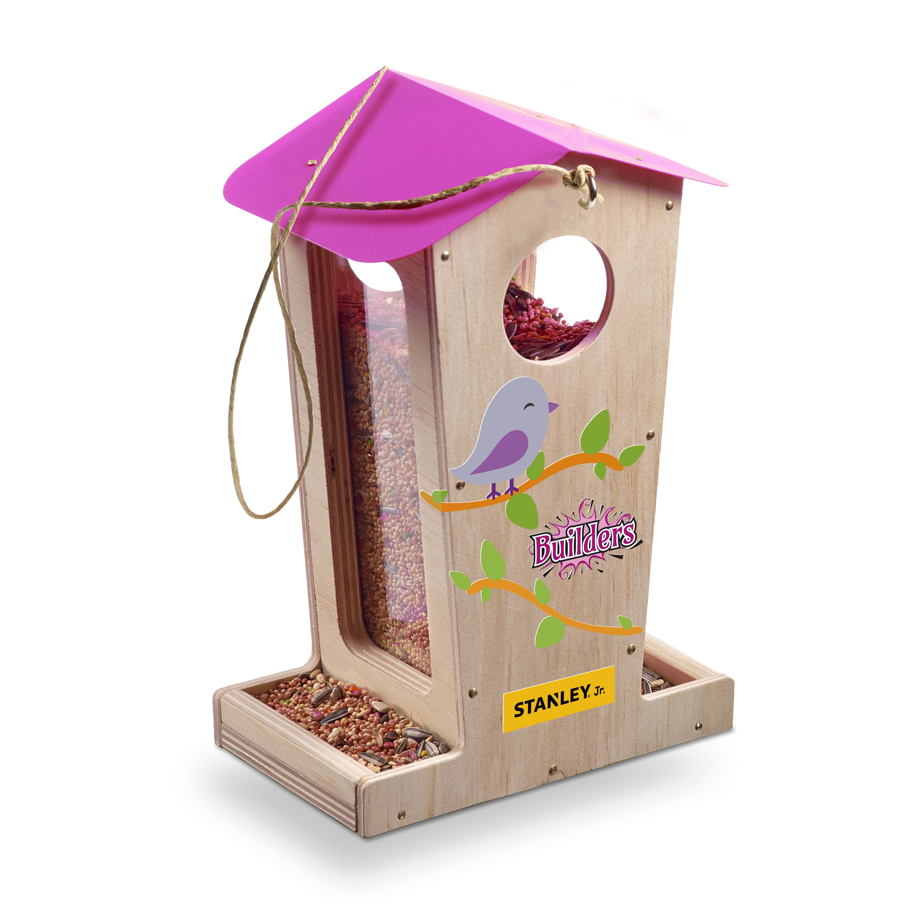 Bird Feeder Lot of 2 Woodshop DIY Model Build Play Kit Bird House 