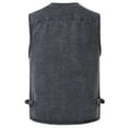 thumbnail image 3 of Luwomo Casual Denim Jackets for Womens Heavy Duty Vest Multiple Outdoor Sleeveless Durable Utility Garment with Pockets Tops Dark Gray,2XL, 3 of 3