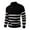 Black, variant on Wutalume Men's Round Neck Striped Colorblock Sweater with Half Zip Stand Collar Inner Slim Pullover, Versatile for Layering,Black L