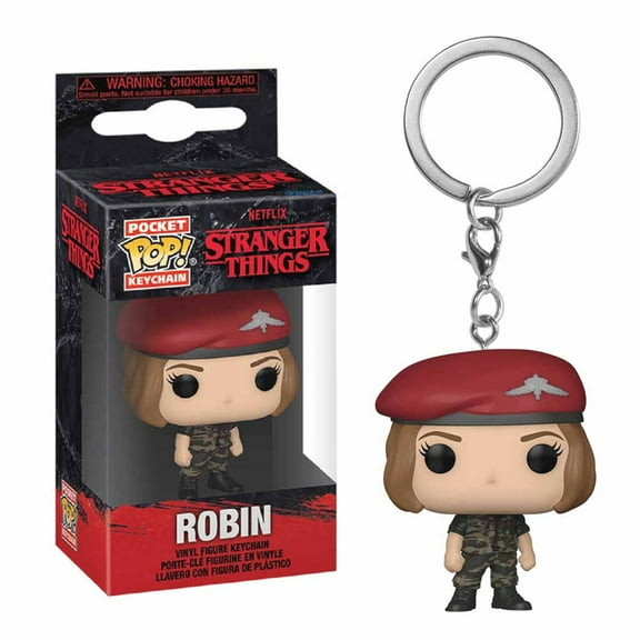 FunkoQ pocket Keychain Robin Novelty Keychains Vinyl Figure Pop!pocket Keychain birthday gift Collectible Toys